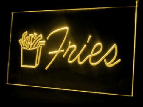 Fish Chips Fries LED Neon Sign